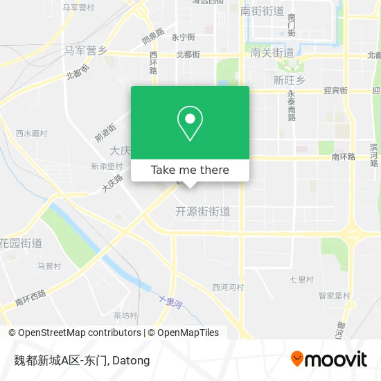 魏都新城A区-东门 map