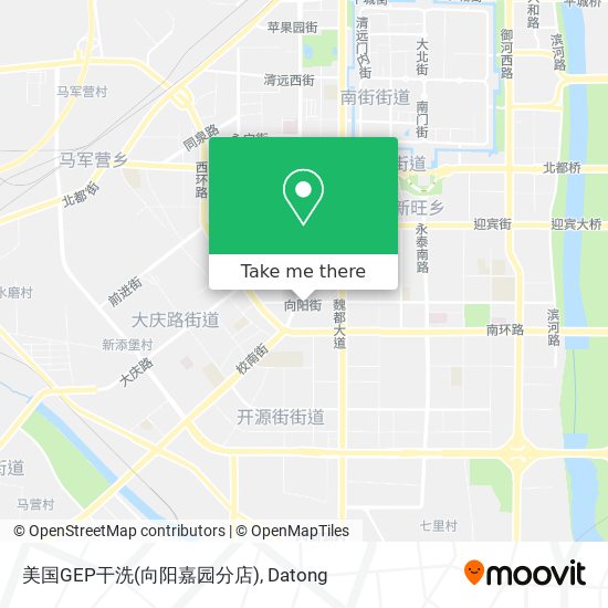 美国GEP干洗(向阳嘉园分店) map