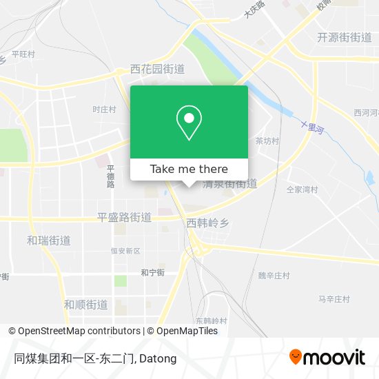 同煤集团和一区-东二门 map