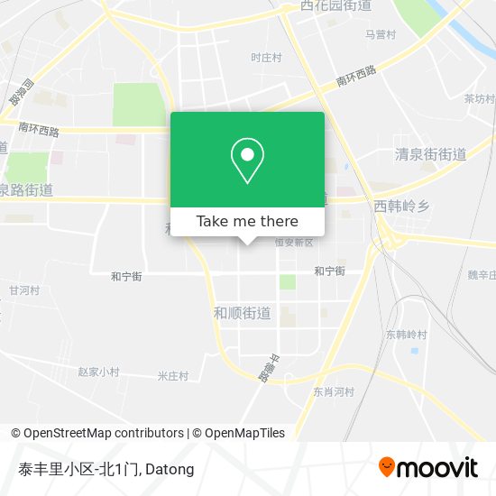 泰丰里小区-北1门 map