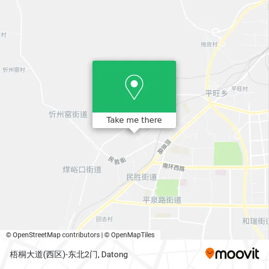 梧桐大道(西区)-东北2门 map
