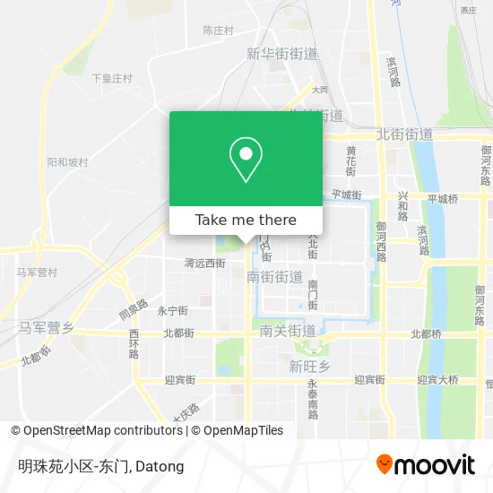 明珠苑小区-东门 map