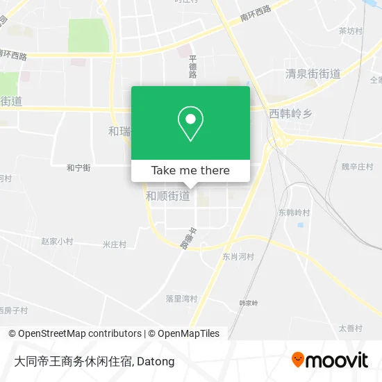 大同帝王商务休闲住宿 map