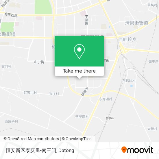 恒安新区泰庆里-南三门 map