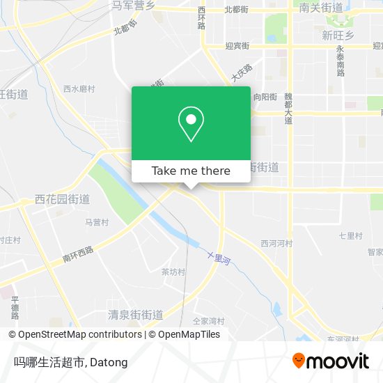吗哪生活超市 map