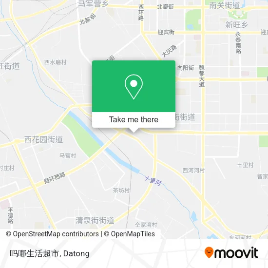 吗哪生活超市 map