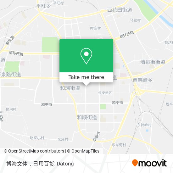 博海文体，日用百货 map