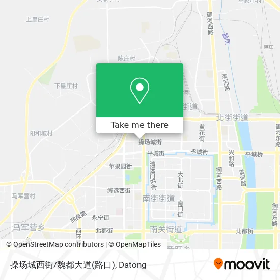 操场城西街/魏都大道(路口) map
