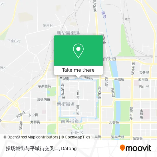 操场城街与平城街交叉口 map