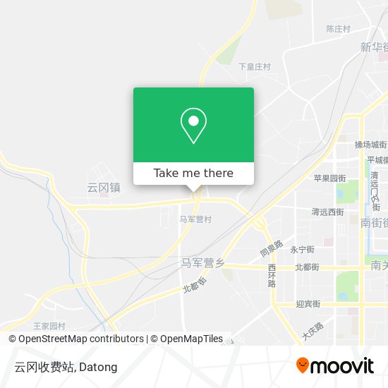云冈收费站 map