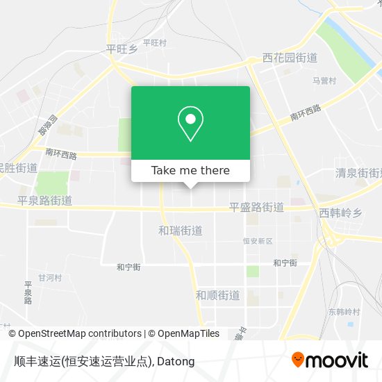 顺丰速运(恒安速运营业点) map