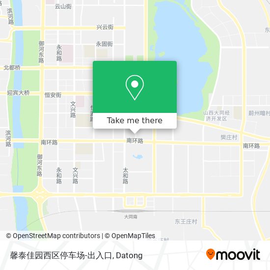 馨泰佳园西区停车场-出入口 map