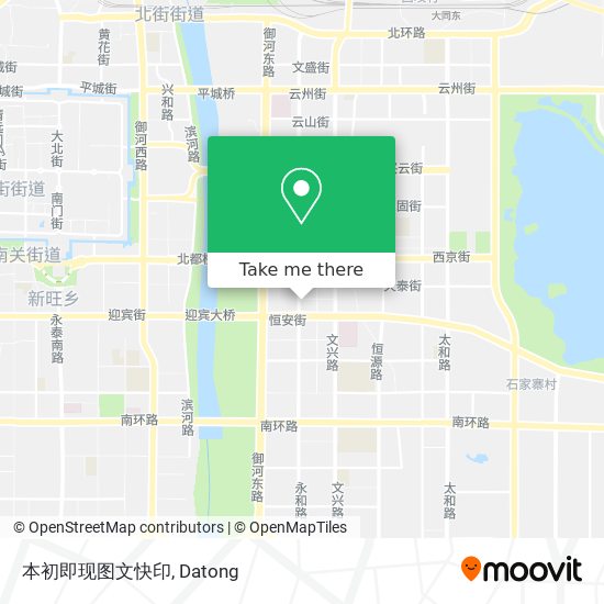 本初即现图文快印 map