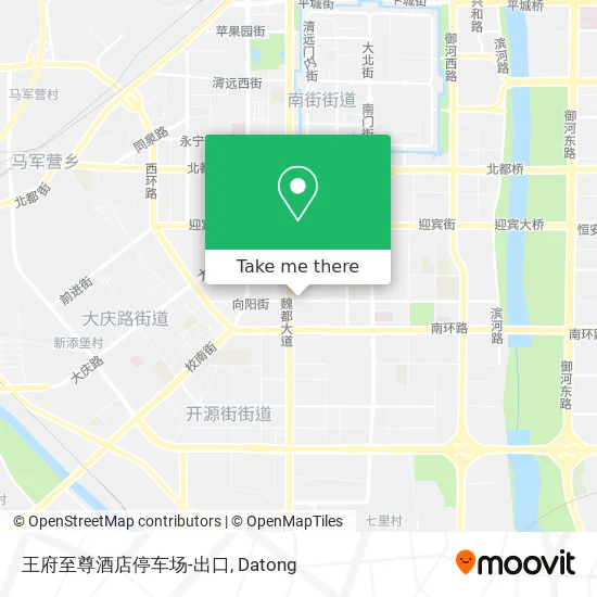 王府至尊酒店停车场-出口 map