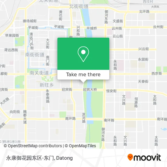 永康御花园东区-东门 map
