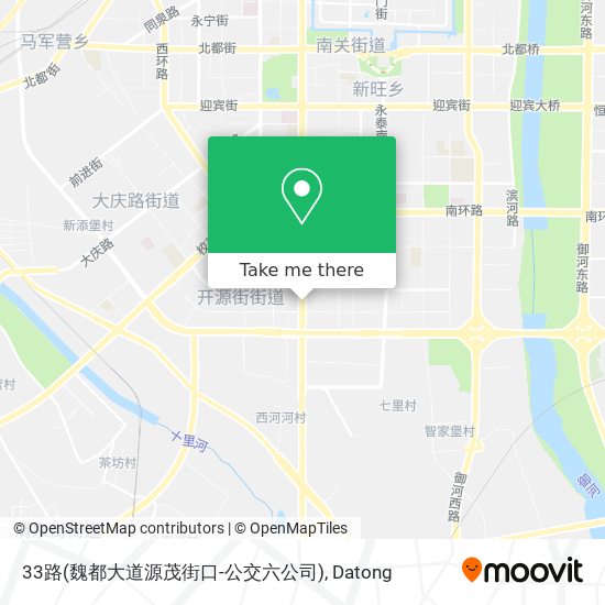 33路(魏都大道源茂街口-公交六公司) map