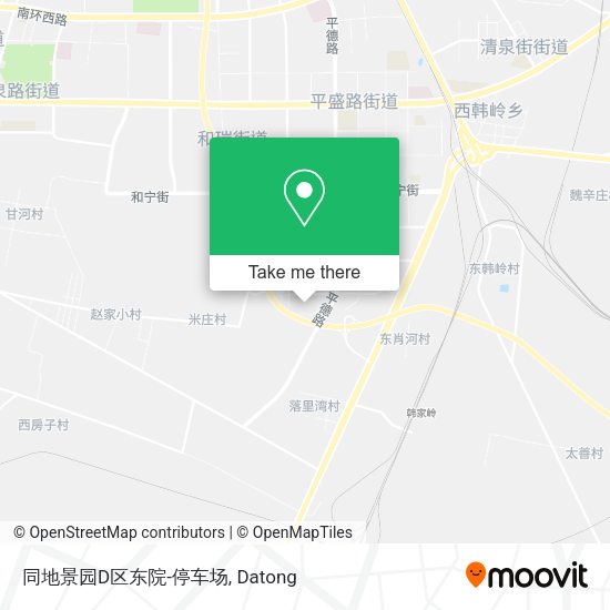 同地景园D区东院-停车场 map