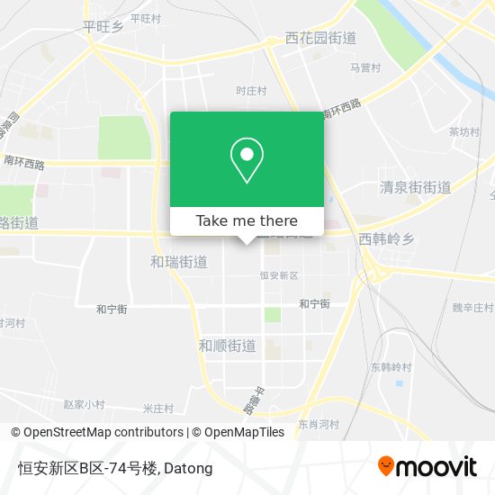 恒安新区B区-74号楼 map