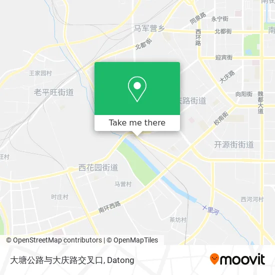 大塘公路与大庆路交叉口 map