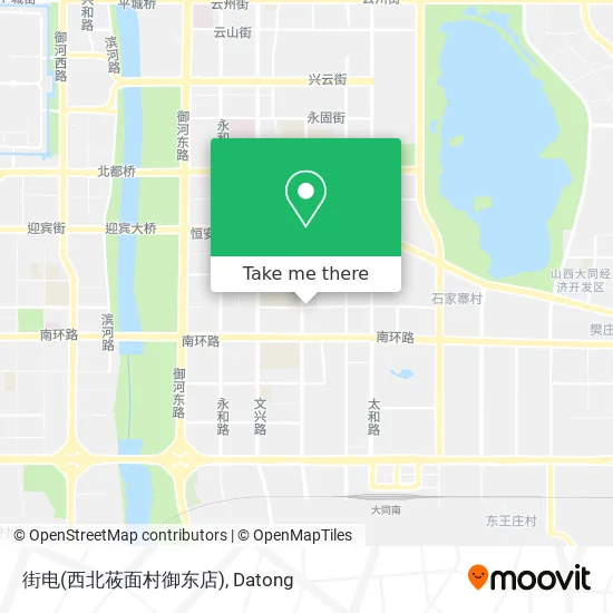 街电(西北莜面村御东店) map