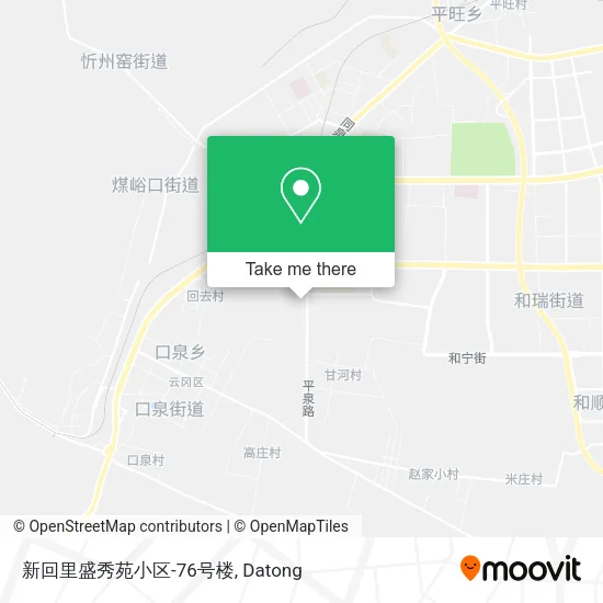 新回里盛秀苑小区-76号楼 map