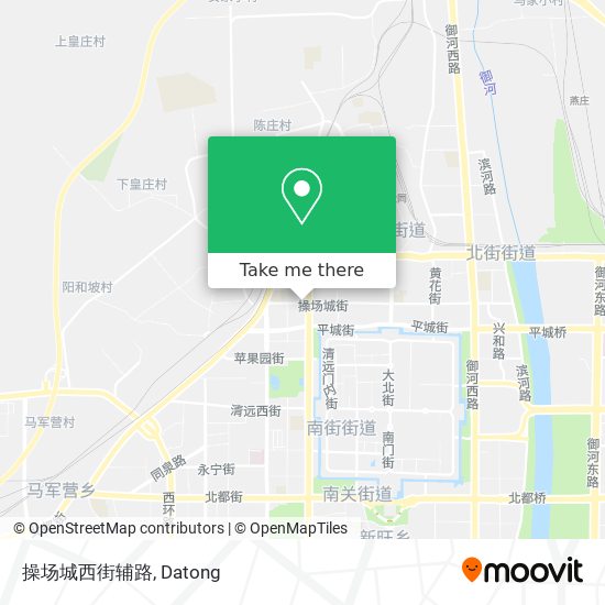 操场城西街辅路 map