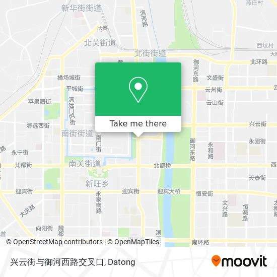 兴云街与御河西路交叉口 map
