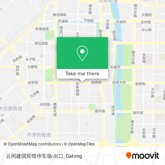 云冈建国宾馆停车场-出口 map