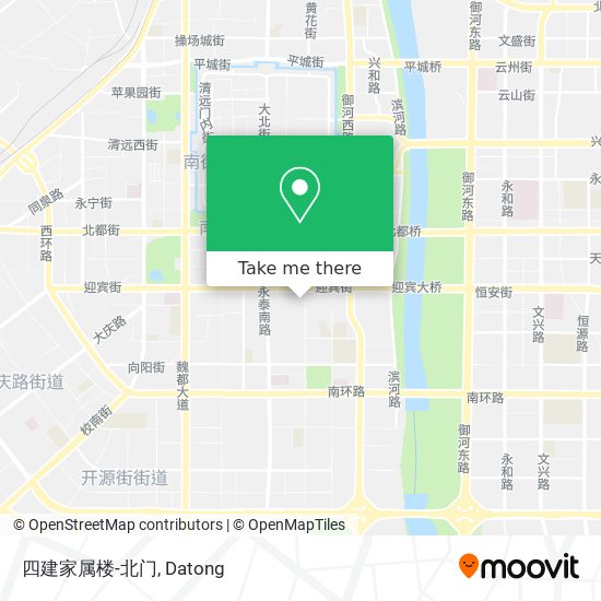 四建家属楼-北门 map