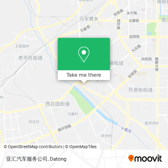 亚汇汽车服务公司 map