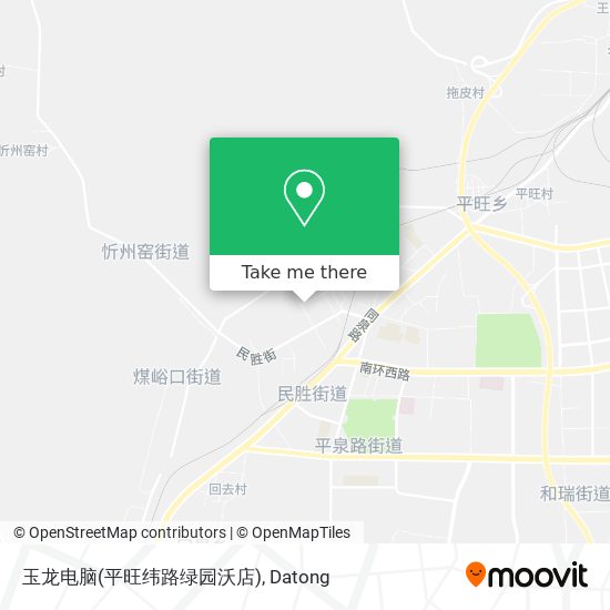 玉龙电脑(平旺纬路绿园沃店) map