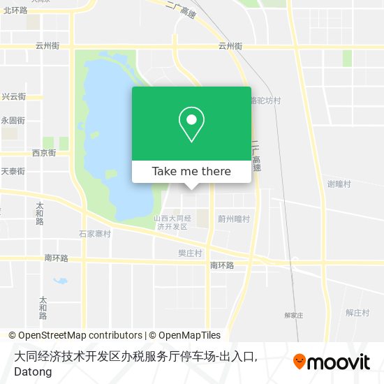 大同经济技术开发区办税服务厅停车场-出入口 map