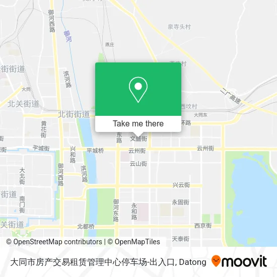 大同市房产交易租赁管理中心停车场-出入口 map