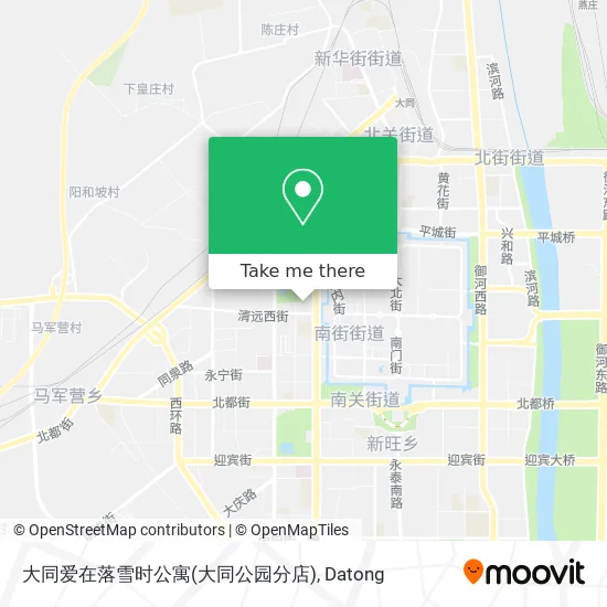 大同爱在落雪时公寓(大同公园分店) map