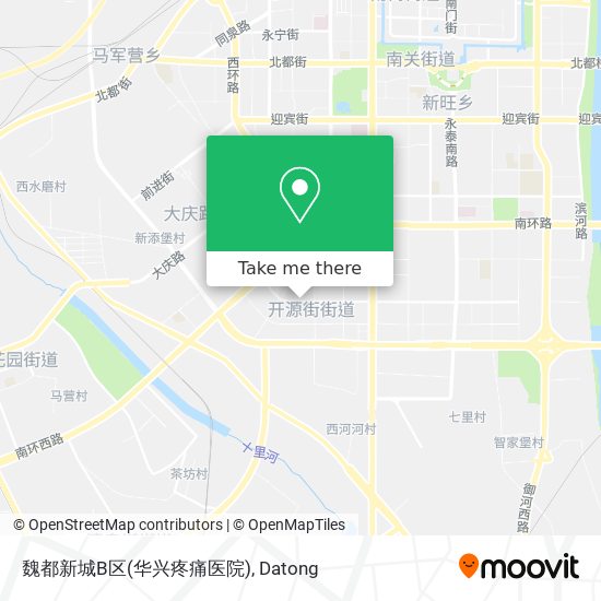 魏都新城B区(华兴疼痛医院) map