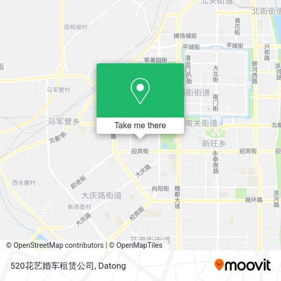 520花艺婚车租赁公司 map