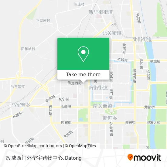 改成西门外华宇购物中心 map