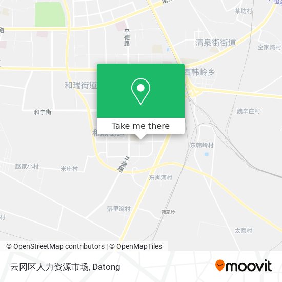 云冈区人力资源市场 map