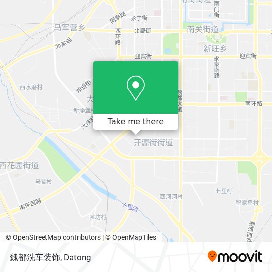 魏都洗车装饰 map