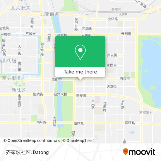 齐家坡社区 map