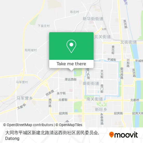 大同市平城区新建北路清远西街社区居民委员会 map