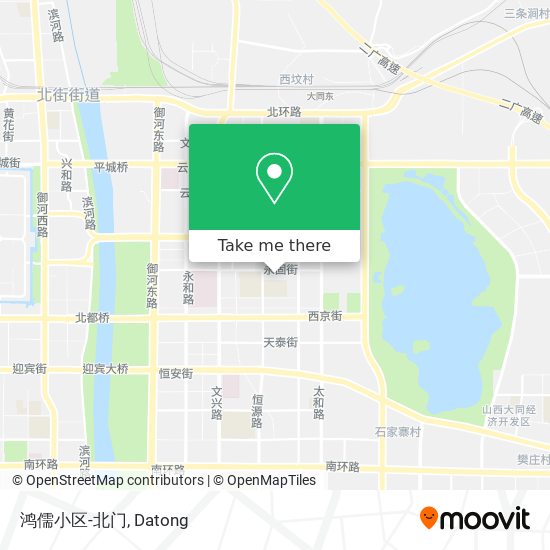 鸿儒小区-北门 map