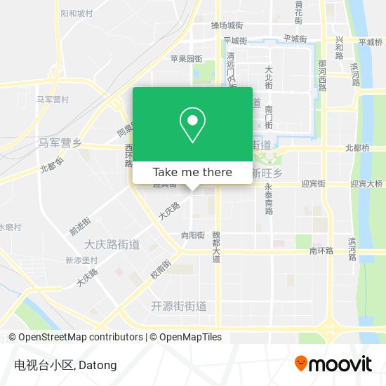 电视台小区 map