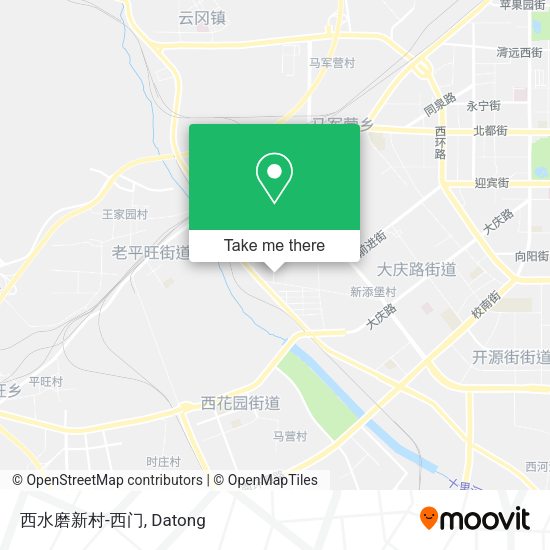 西水磨新村-西门 map