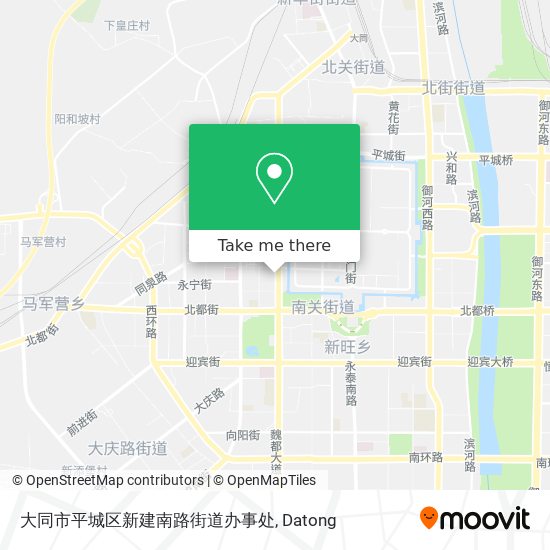 大同市平城区新建南路街道办事处 map