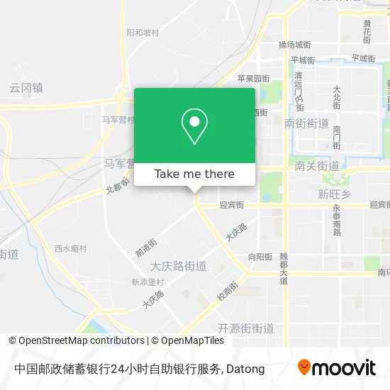 中国邮政储蓄银行24小时自助银行服务 map