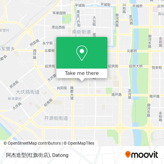 阿杰造型(红旗街店) map
