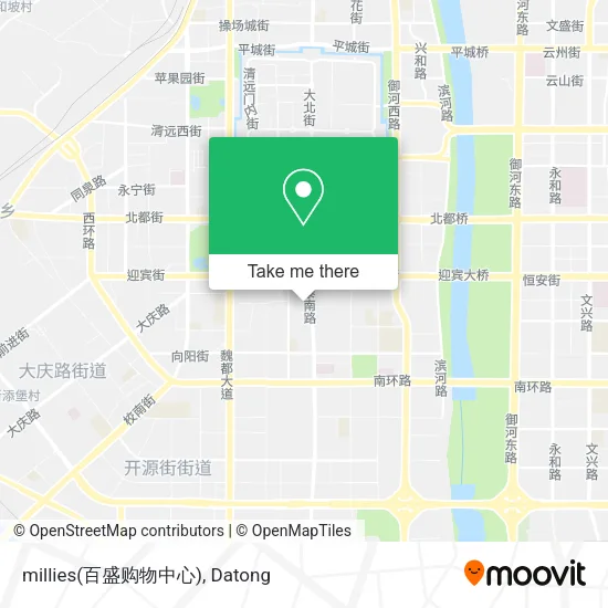 millies(百盛购物中心) map