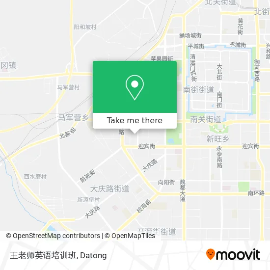王老师英语培训班 map