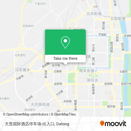 天贵国际酒店停车场-出入口 map
